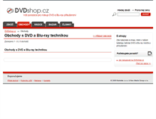 Tablet Screenshot of obchody.dvdshop.cz